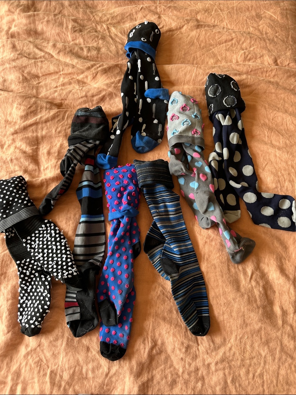 7 knee high patterned socks for women